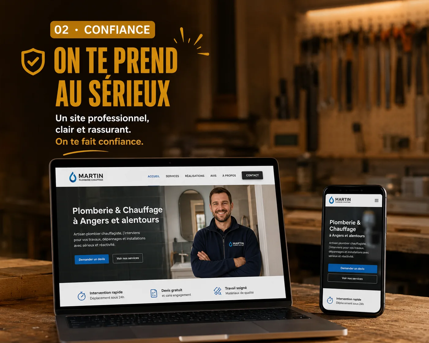Inspirer confiance : un site clair et soigné qui rassure dès la première visite
